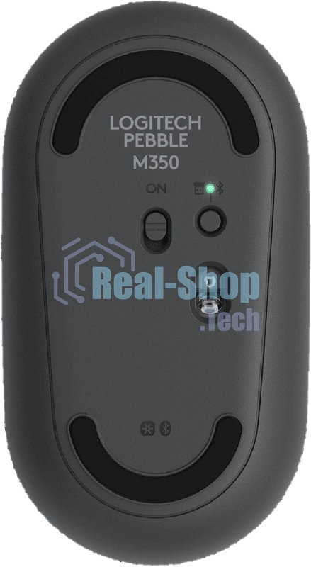 Мышь беспроводная Logitech Pebble M350 графитовый, 1000 dpi, радиоканал, Bluetooth, USB, кнопки - 3