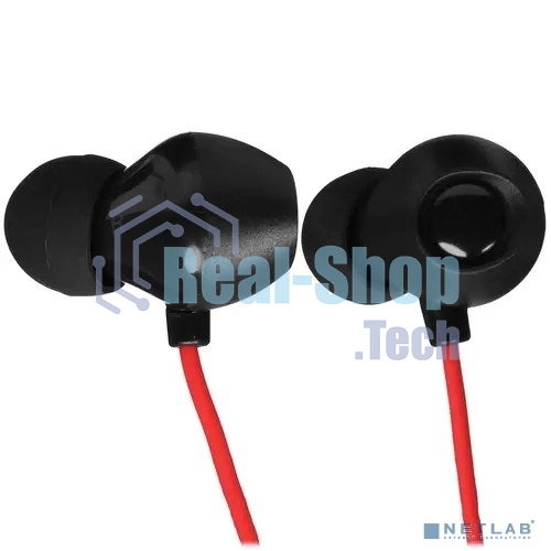 Наушники внутриканальные SVEN с микрофоном E-292M черный/красный пульт