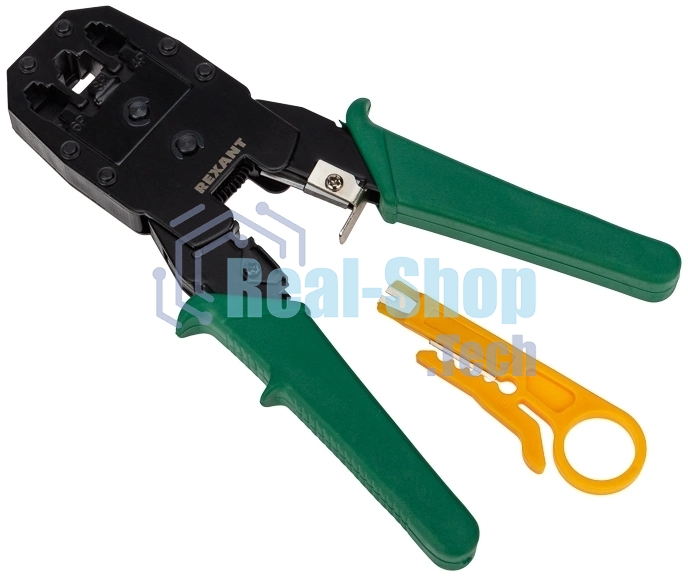 Кримпер Rexant HT-200 для обжима 8P8C, 6P6C, 4P4C, заделка витой пары