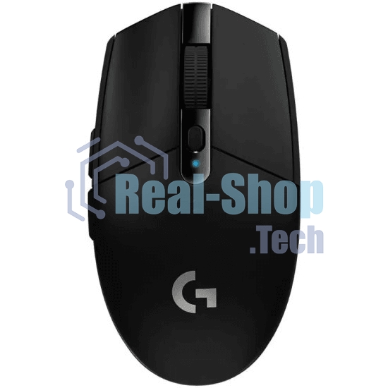 Мышь беспроводная Logitech G304 Lightspeed черный, 12000 dpi, радиоканал, USB, кнопки - 6