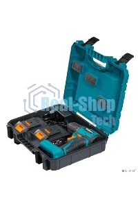 Дрель-шуруповерт Bort BAB-21-BLK, Аккумуляторная, 21В, 2 АКБ, Кейс