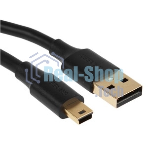 Кабель USB Type A на Mini USB угол влево 0,5 м