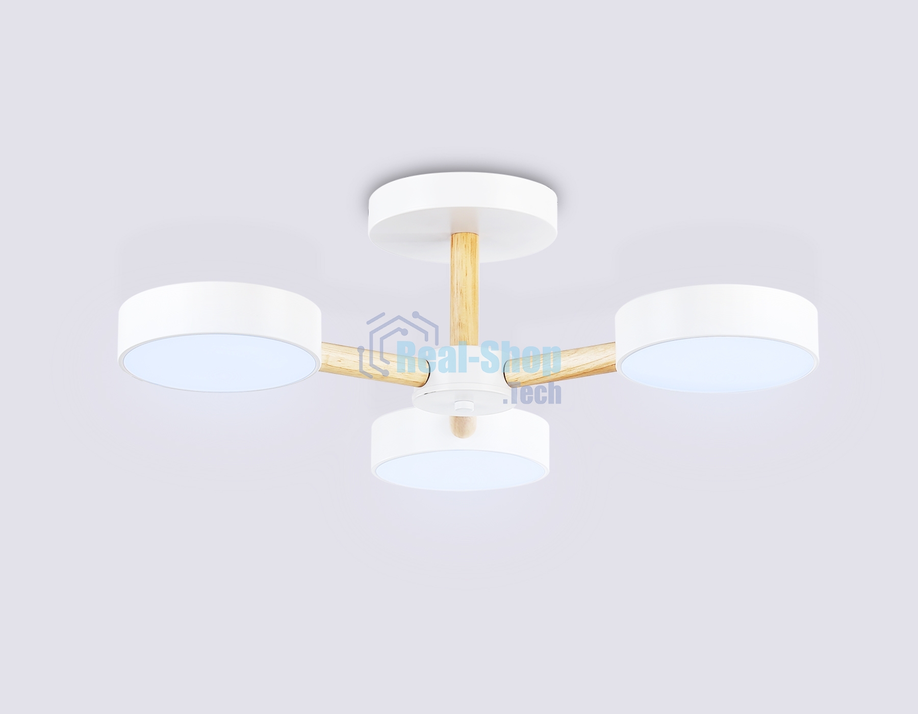 Светильник Ambrella light FL4821/3 WH белый 3000K-6400K 40W D580*160 (ПДУ ИК)