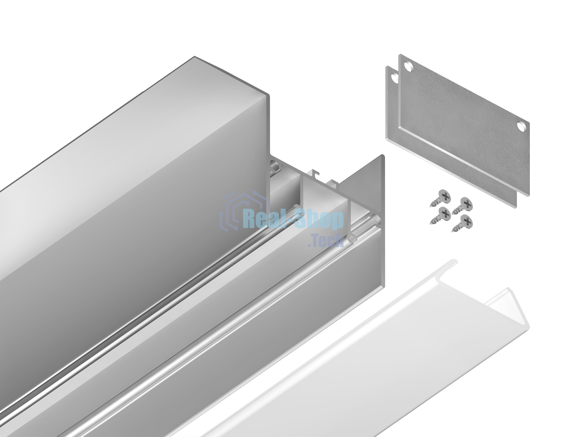 Алюминиевый профиль Ambrella light GP4050AL серебро 2000*51.27*34