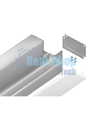 Алюминиевый профиль Ambrella light GP4050AL серебро 2000*51.27*34