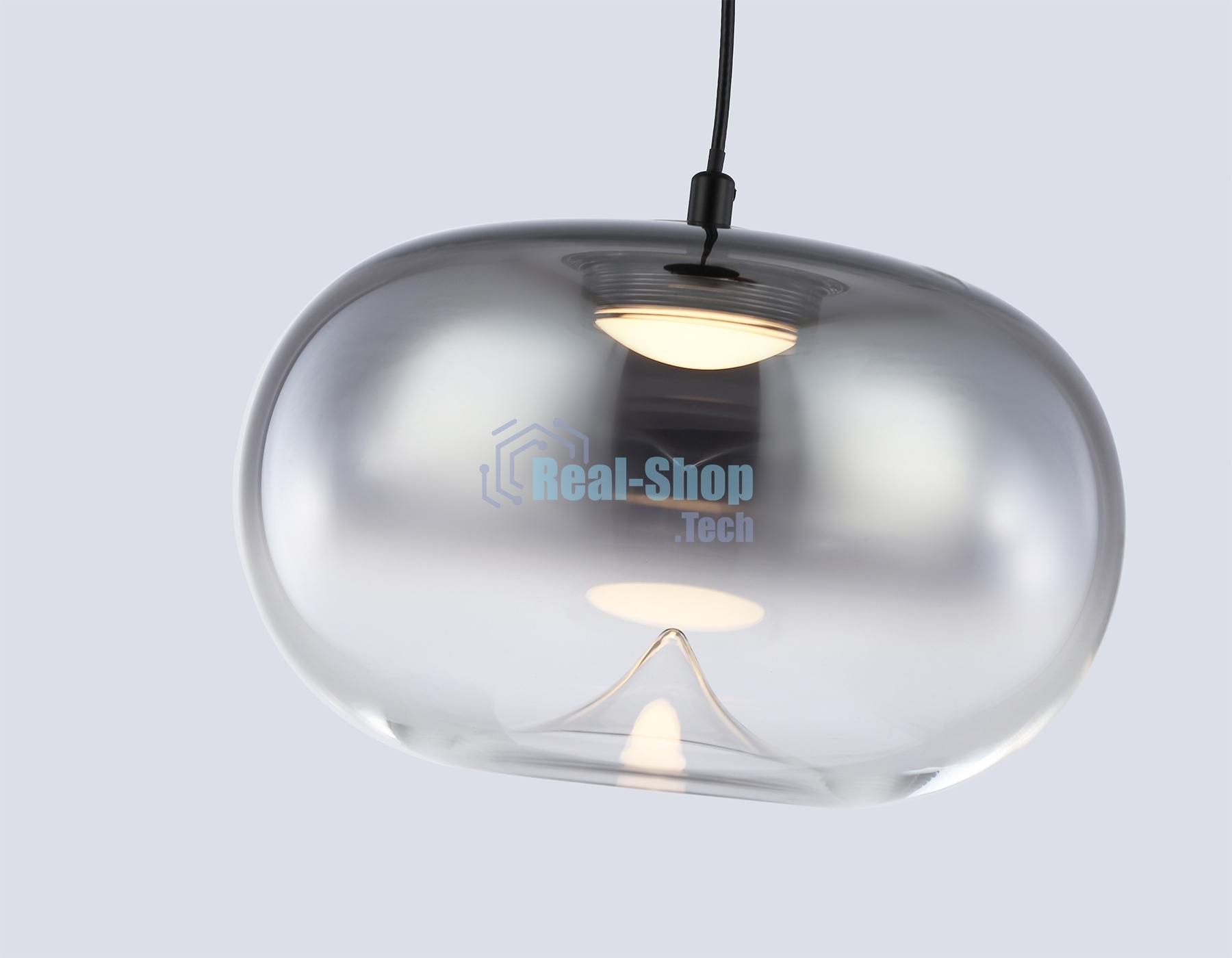 Подвесной светодиодный светильник Ambrella light LH11082 BK/SM черный/дымчатый 4W 3000K D180*130