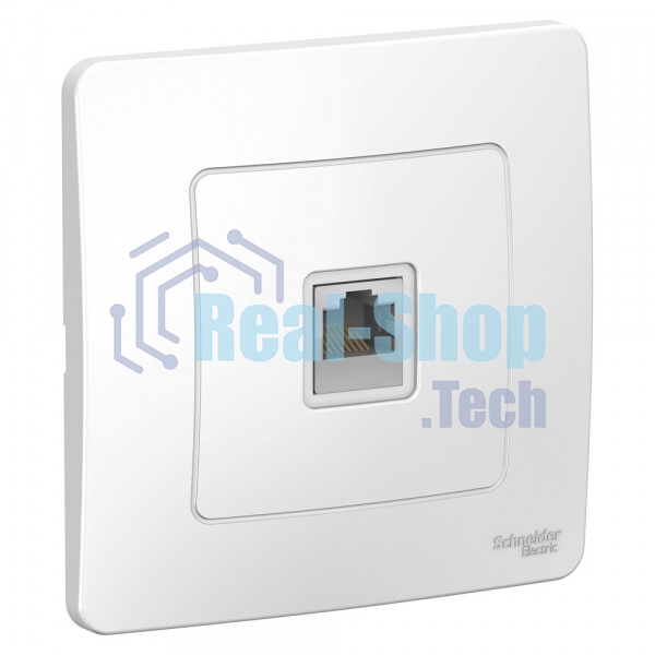 Розетка компьютерная СП Blanca RJ45 кат.5e бел. SchE BLNIS045001