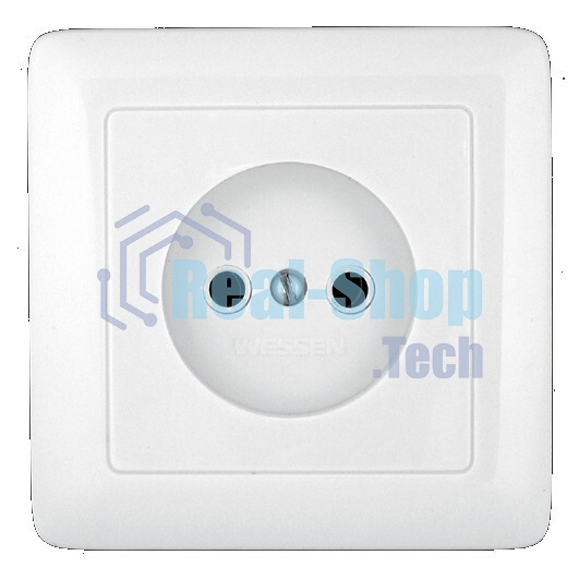 Розетка 1-м СП Хит 10А IP20 без заземл. бел. SchE RS10-132-B