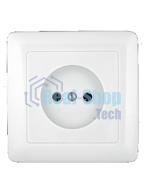 Розетка 1-м СП Хит 10А IP20 без заземл. бел. SchE RS10-132-B