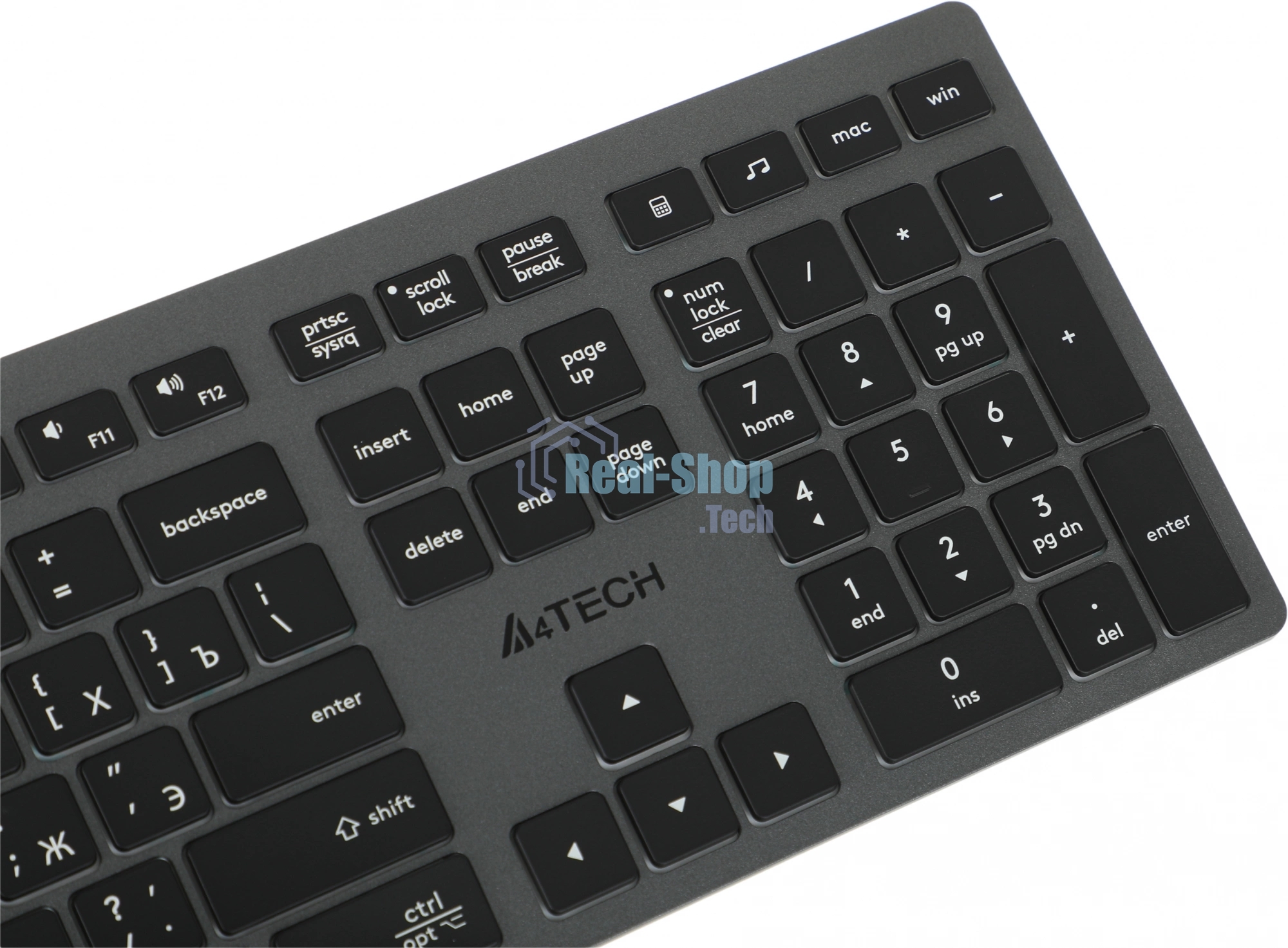 Клавиатура проводная A4Tech Fstyler FX60 серый/белый