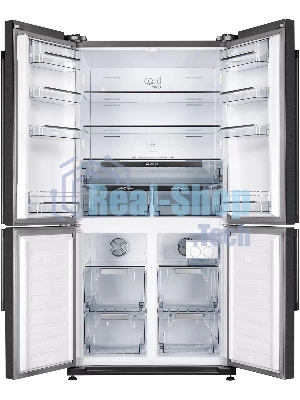 Холодильник Kuppersberg NMFV 18591 DX темный металл трехкамерный 390/170л морозилка снизу, No Frost, Side by Side
