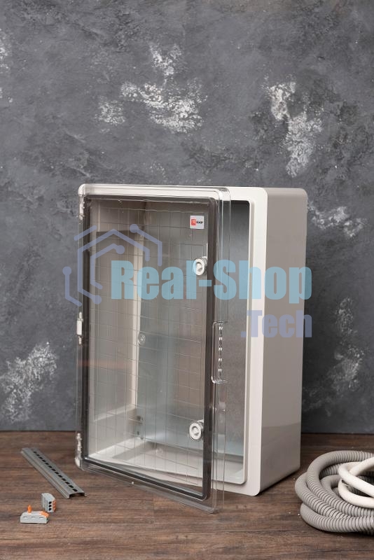Бокс пластиковый с монтажной платой прозр. дверь EKF PROxima PBT65MP005 500х350х190 мм IP65