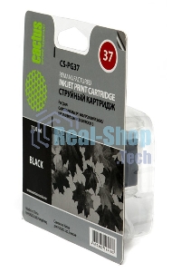 Картридж струйный Cactus CS-PG37 черный (9 мл) для Canon Pixma iP1800/iP1900/iP2500/iP2600/MP140/MP190/MP210/MP220/MP470/MX300/MX310a