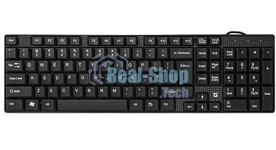 Клавиатура проводная Defender Accent SB-720, USB, черный