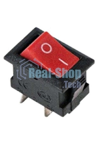 Выключатель клавишный Rexant 250V 3А (2с) ON-OFF красный Micro