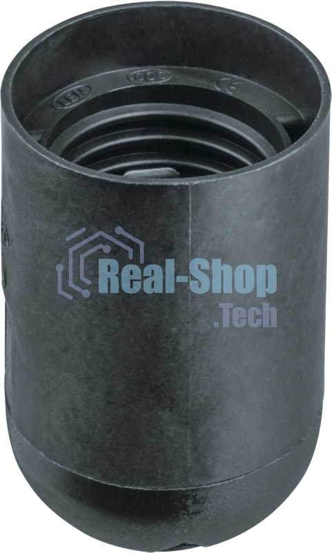 Патрон электрический Navigator NLH-PL-E27-BL пласт. подвесной черный E27