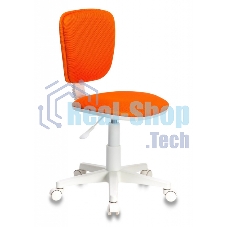 Кресло детское Бюрократ CH-W204NX/ORANGE оранжевый TW-96-1 (пластик белый)