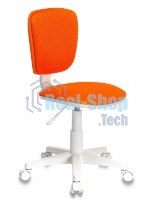 Кресло детское Бюрократ CH-W204NX/ORANGE оранжевый TW-96-1 (пластик белый)
