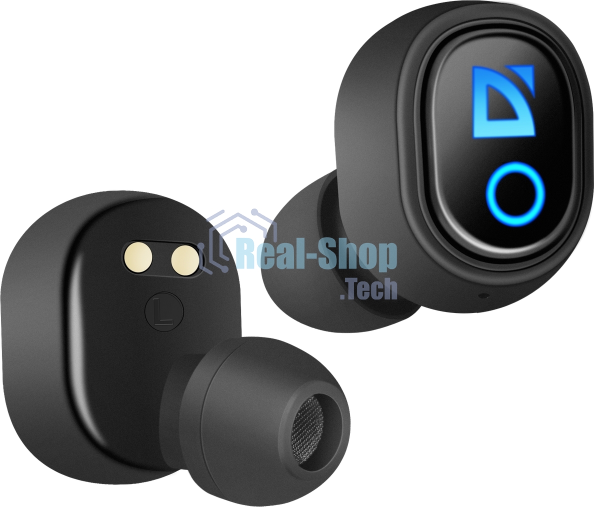 Наушники TWS Defender Twins 639 черный, внутриканальные, Bluetooth, до 4 ч