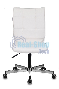 Кресло компьютерное Бюрократ CH-330M белый Lincoln 100, искусственная кожа, крестовина металл хром