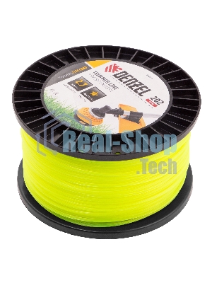 Леска для триммера Denzel звезда, 2,7мм х 202м, на DIN катушке FLEX CORD