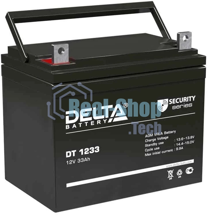 Батарея Delta DT 1233 (33 А\ч, 12В) свинцово- кислотный аккумулятор