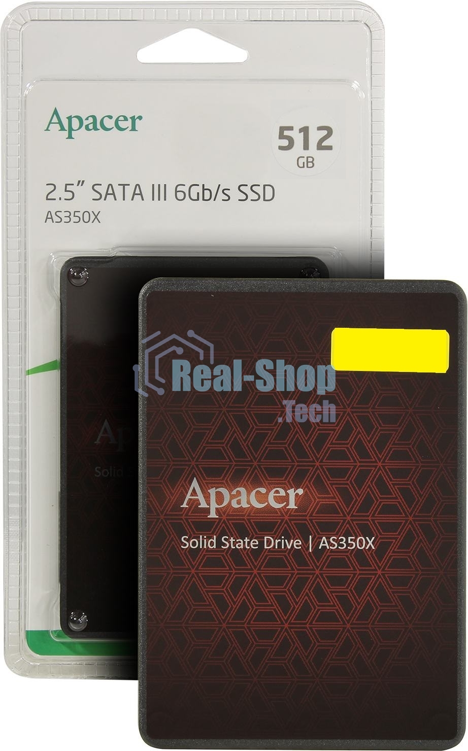 Накопитель SSD Apacer AS350X, 512Gb, 2.5