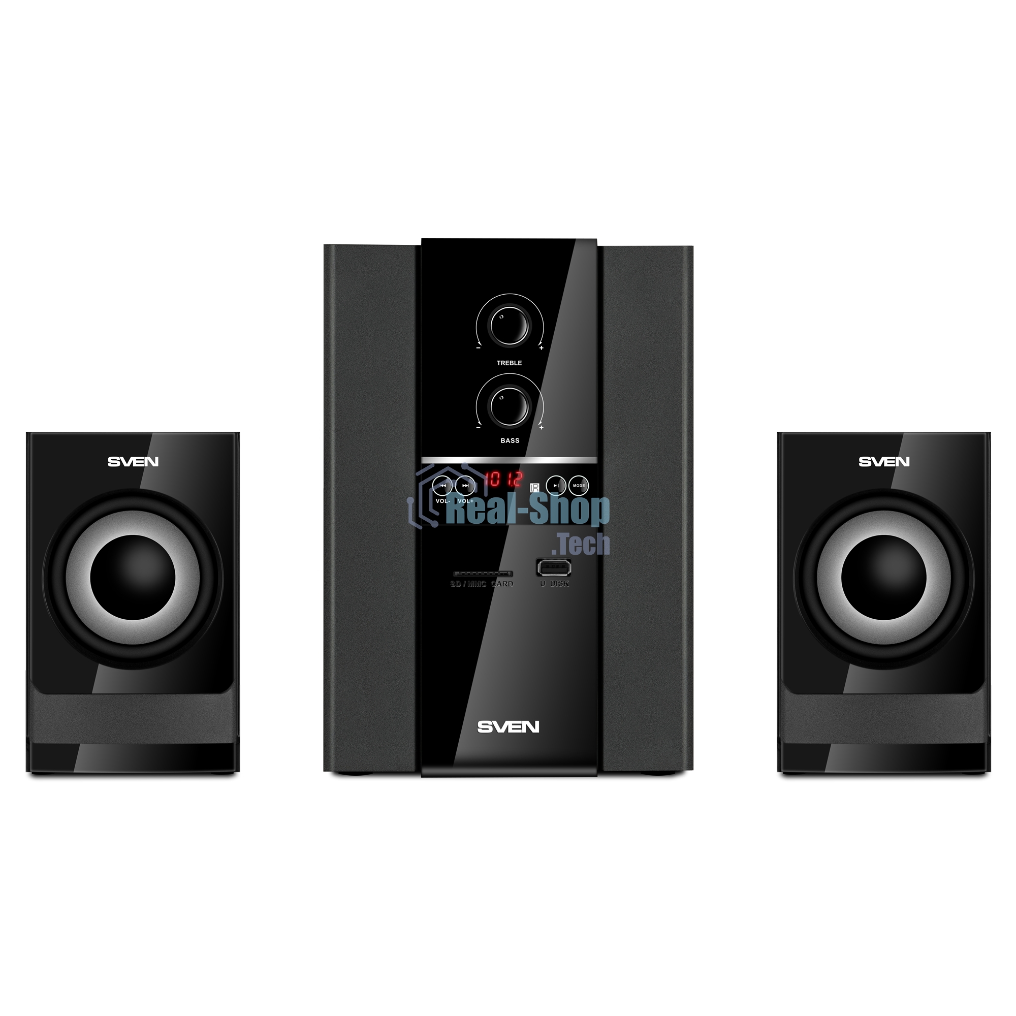 Акустическая система SVEN MS-1821 2.1 черный 40Вт BT