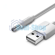 Кабель Vention USB AM/DC-jack 3.5мм M - 1м белый