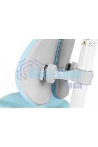 Кресло детское Cactus CS-CHR-3604BL голубой крестов. пластик серый