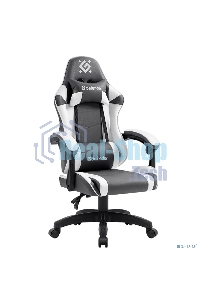 Кресло игровое Defender Fortune серый/белый, класс 4, PU