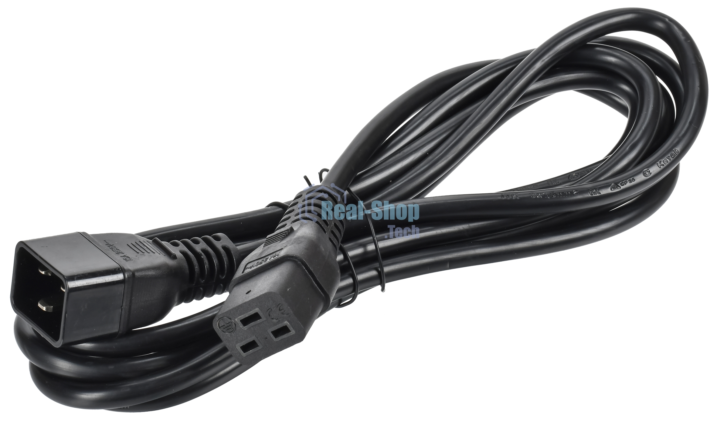 Кабель электропитания ITK PC-C19C20-3M PDU 3x1,5 3М с разъемами С19-C20