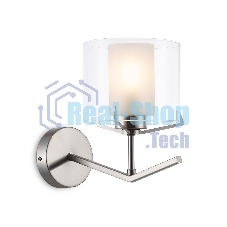 Настенный светильник Ambrella light LH57004 SN/FR никель/белый матовый E14 max 40W 280*150*220