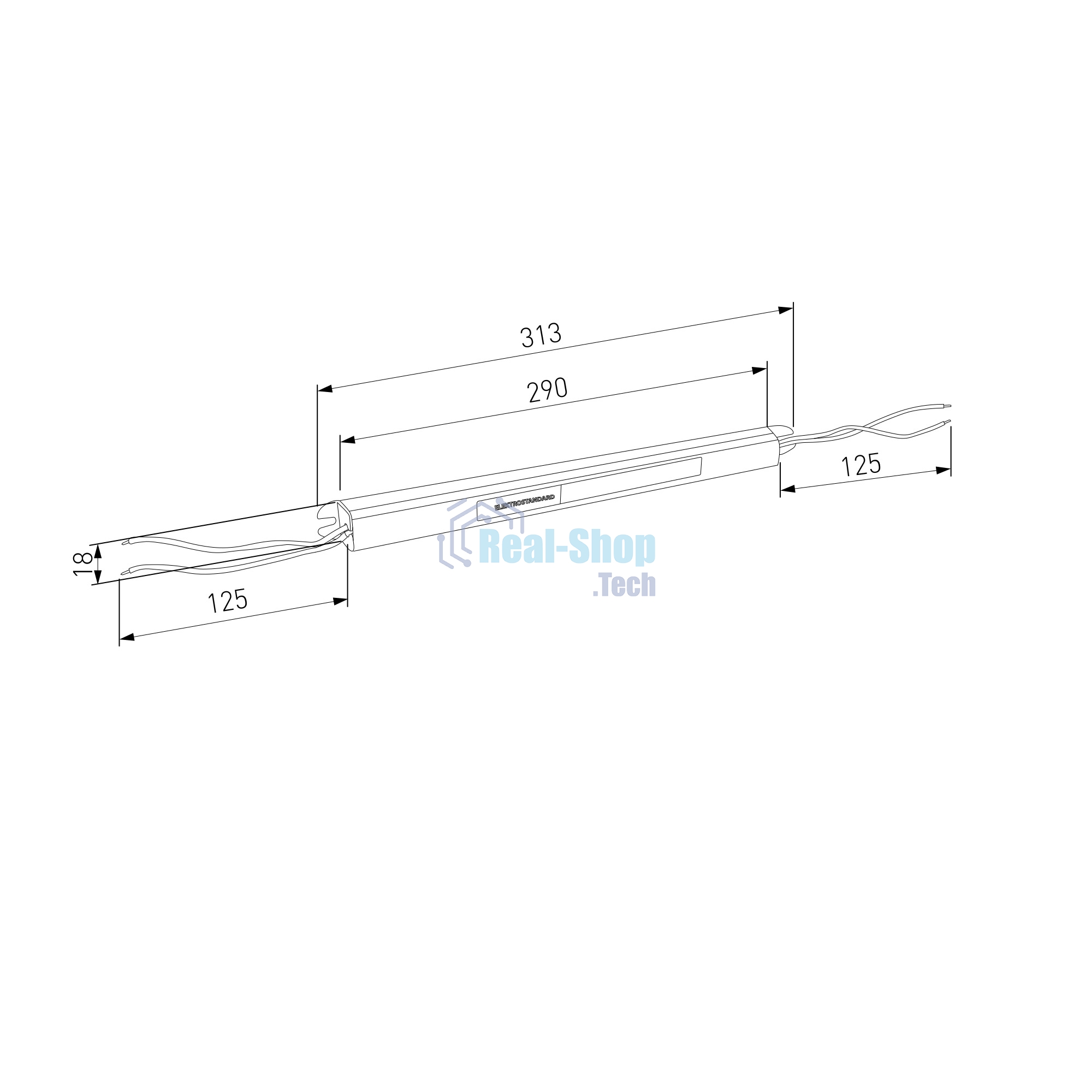 Блок питания Узкий 60W IP00 5A LST 7A