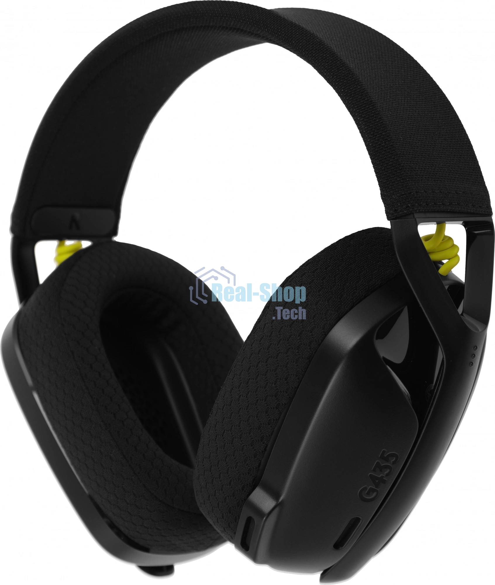 Гарнитура Logitech G435 чёрный/жёлтый, беспроводная, Bluetooth/USB, до 18 ч