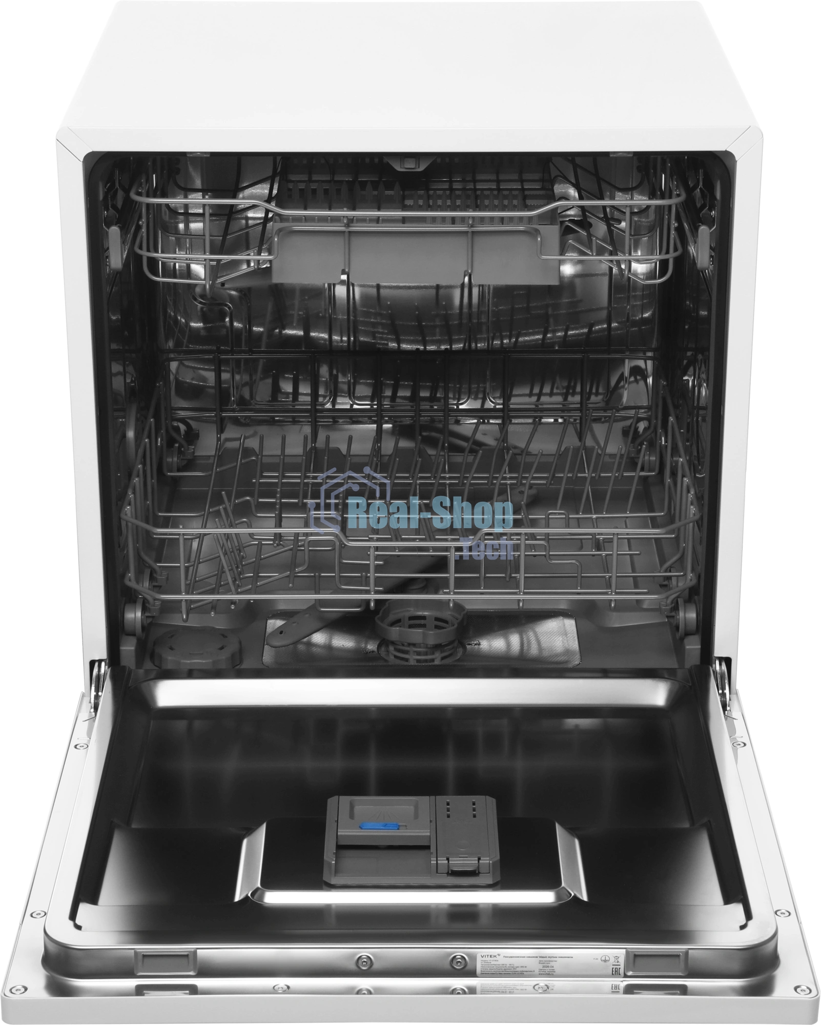 Посудомоечная машина Vitek VT-DT506, белый, 55 см, 8 компл., сушка конденсационная, 58 дБ, класс A+