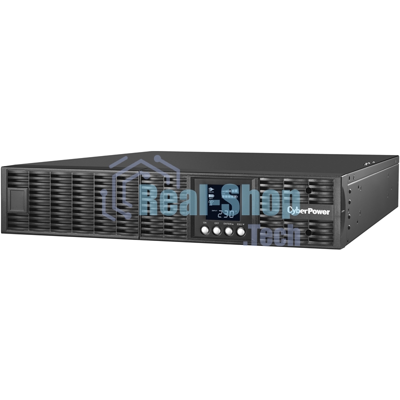 Источник бесперебойного питания Online CyberPower OLS1000ERT2U 1000VA/900W USB/RS-232/EPO/SNMPslot/RJ11/45/ВБМ (6 IEC С13)