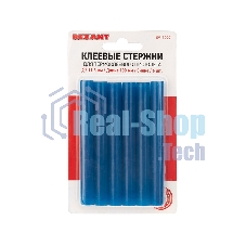 Клеевые стержни Rexant, Ø11 мм, 100 мм, синие, 6 шт., блистер