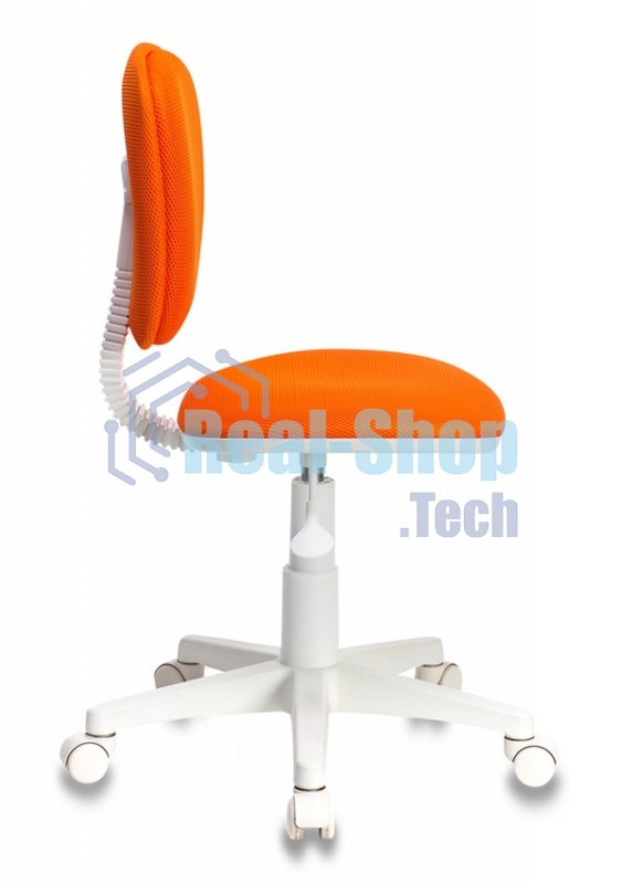 Кресло детское Бюрократ CH-W204NX/ORANGE оранжевый TW-96-1 (пластик белый)