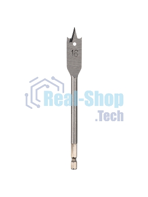 Сверло перовое по дереву Kranz 16 мм, шестигранный хвостовик