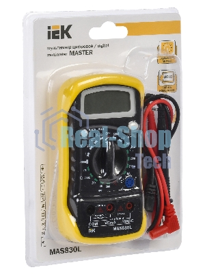 Мультиметр цифровой Master MAS830L IEK TMD-3L-830