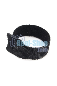 Хомуты-липучки на основе ленты Cablexpert Velcro VT-110x11BK 110 x 11 мм, черные (12 шт.)