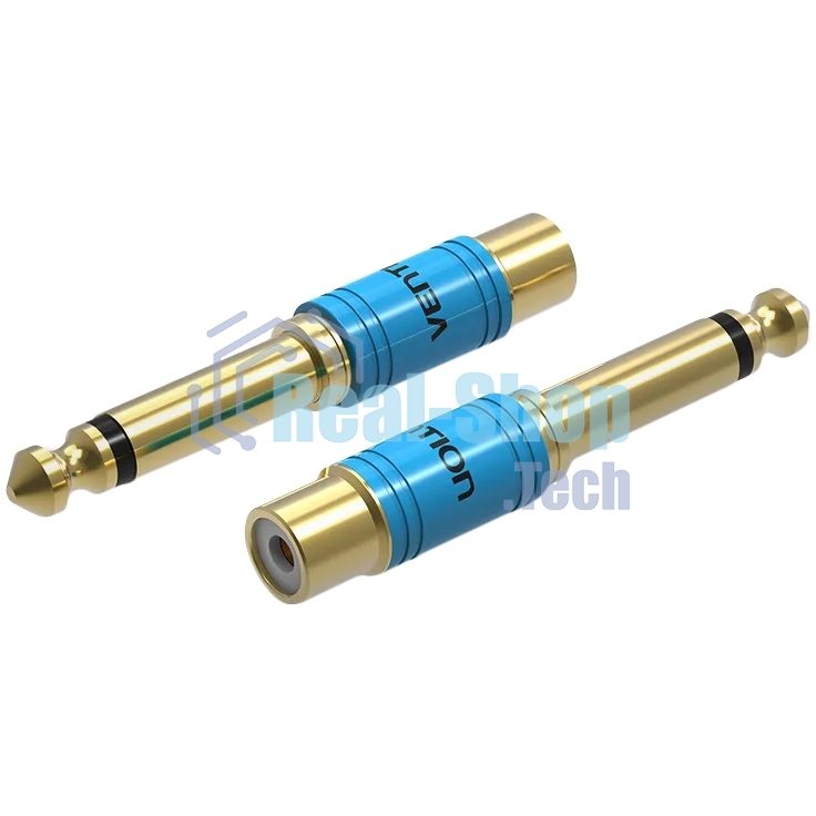 Переходник Vention jack 6.35 мм M/RCA F