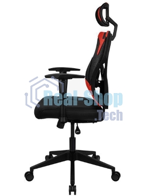 Кресло Aerocool GUARDIAN Champion красный, сетка, 150 кг, подголовник, регулируемые подлокотники, механизм качания, поясничная подушка