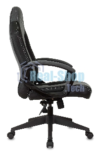 Кресло игровое Бюрократ Zombie Hero серый текстиль/эко.кожа крестов. пластик