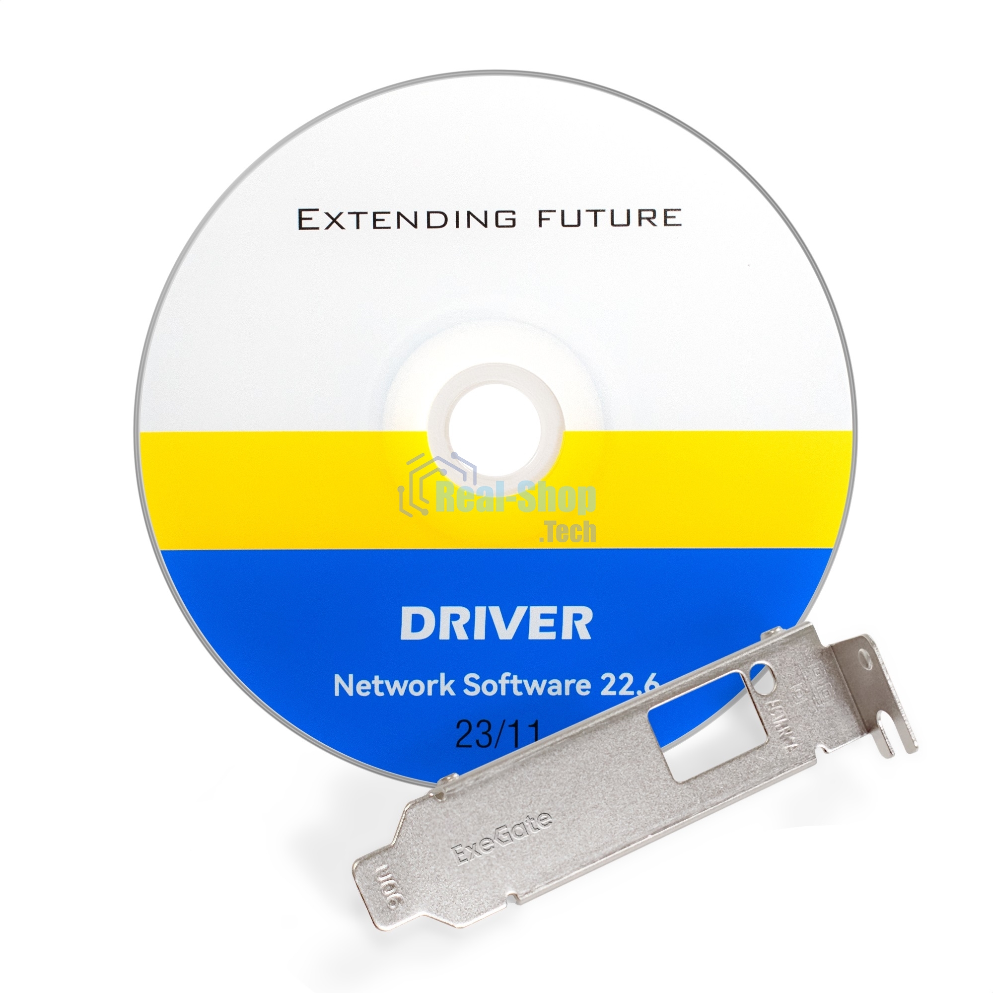 Сетевой адаптер ExeGate EXE-X520-DA1 (PCI-E x8 v3.0, порты 1xSFP+ 10Gb/s (10/5/2.5/1Gb/s, 100Mb/s), Server NIC Intel Chipset JL82599EN)