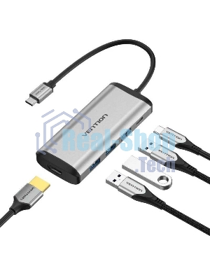 Мультифункциональный хаб Vention USB Type-C 5 в 1