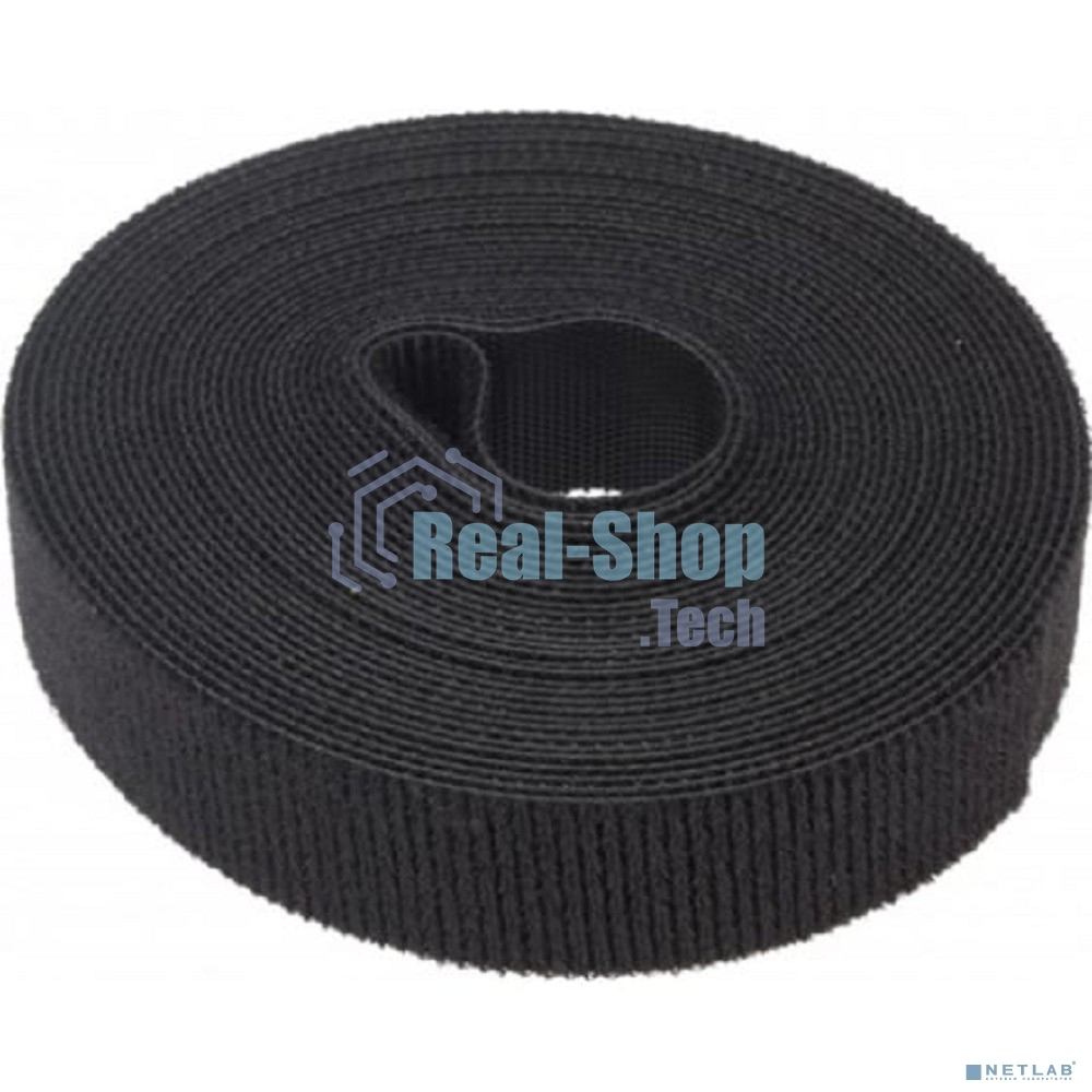 Лента-липучка многоразовая Rexant 5 м х 20 мм, черная (1 шт.)