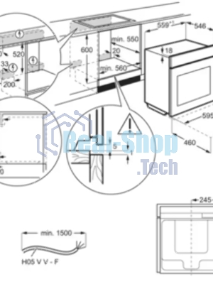 Духовой шкаф электрический Electrolux EOB8S39Z черный, встраиваемый