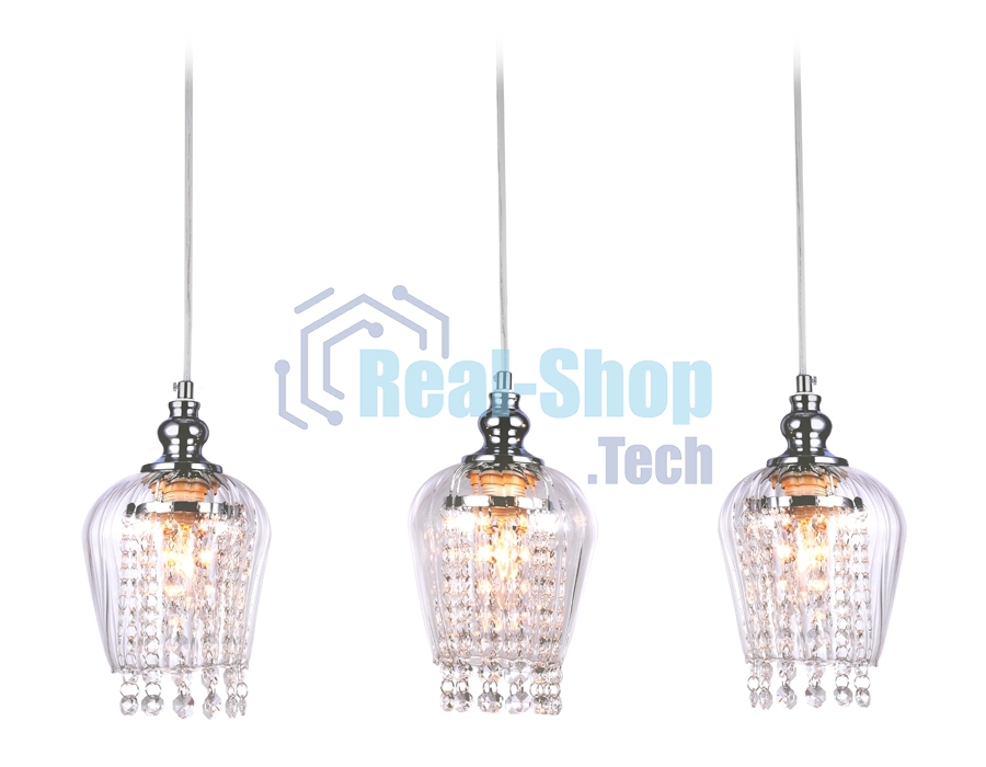 Светильник Ambrella light TR3612/3 CH/CL хром/прозрачный E27/3 max 40W 570*140*920